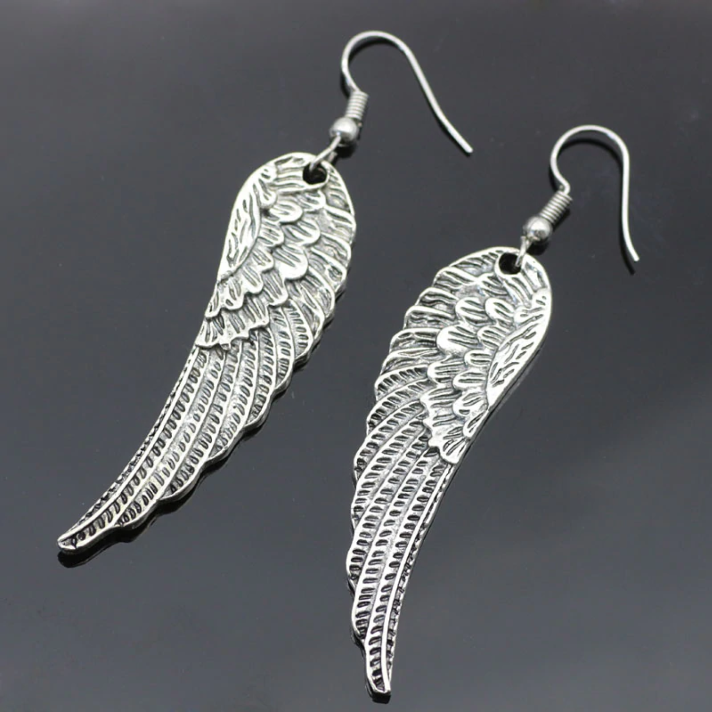 Angel Wings Drop Earrings
