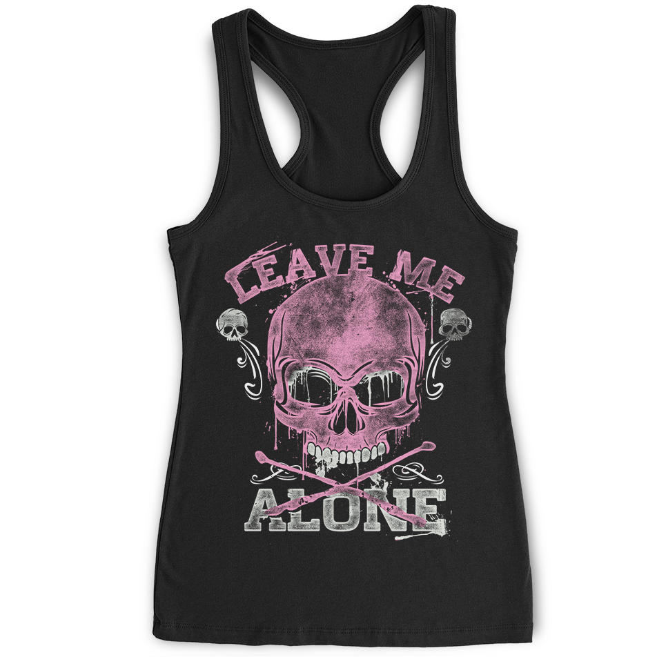 Skullistic Leave Me Alone Skull Pink
