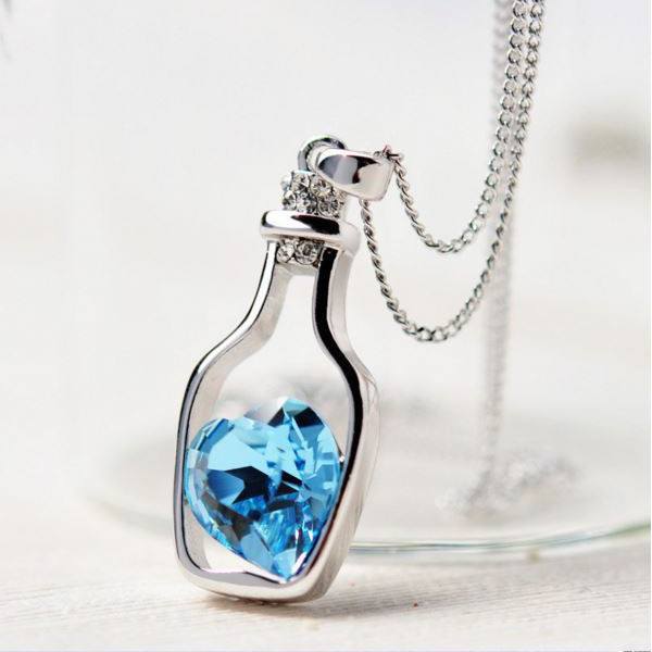 Heart in a Bottle Necklace