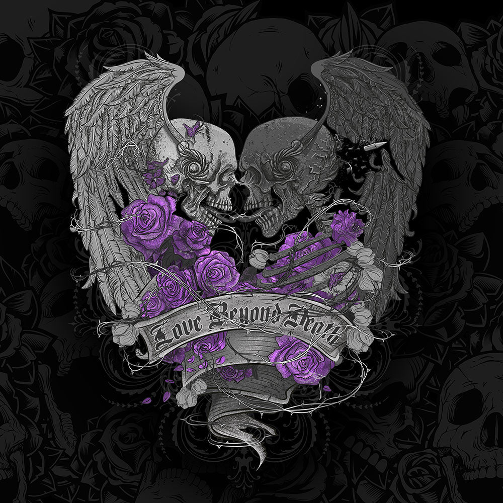 Skullistic™ Love Beyond Death Duvet Cover Set