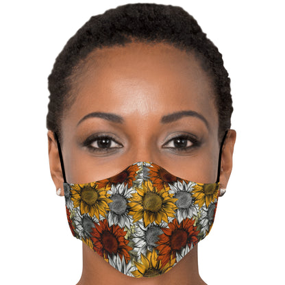 Sunflowers Colored Face Mask