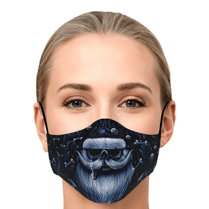 Smoking Santa Skull Face Mask