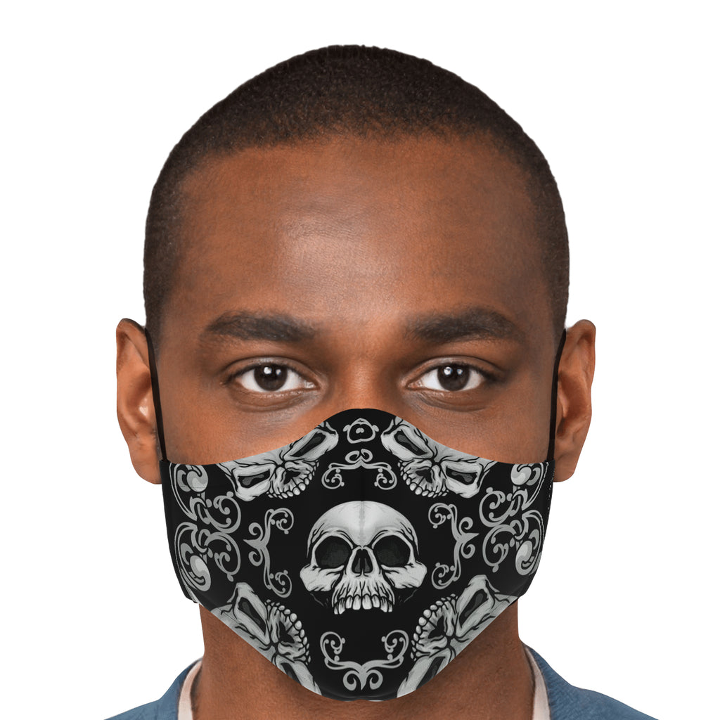 Skullistic Skulls Black Face Mask | Zapps Clothing