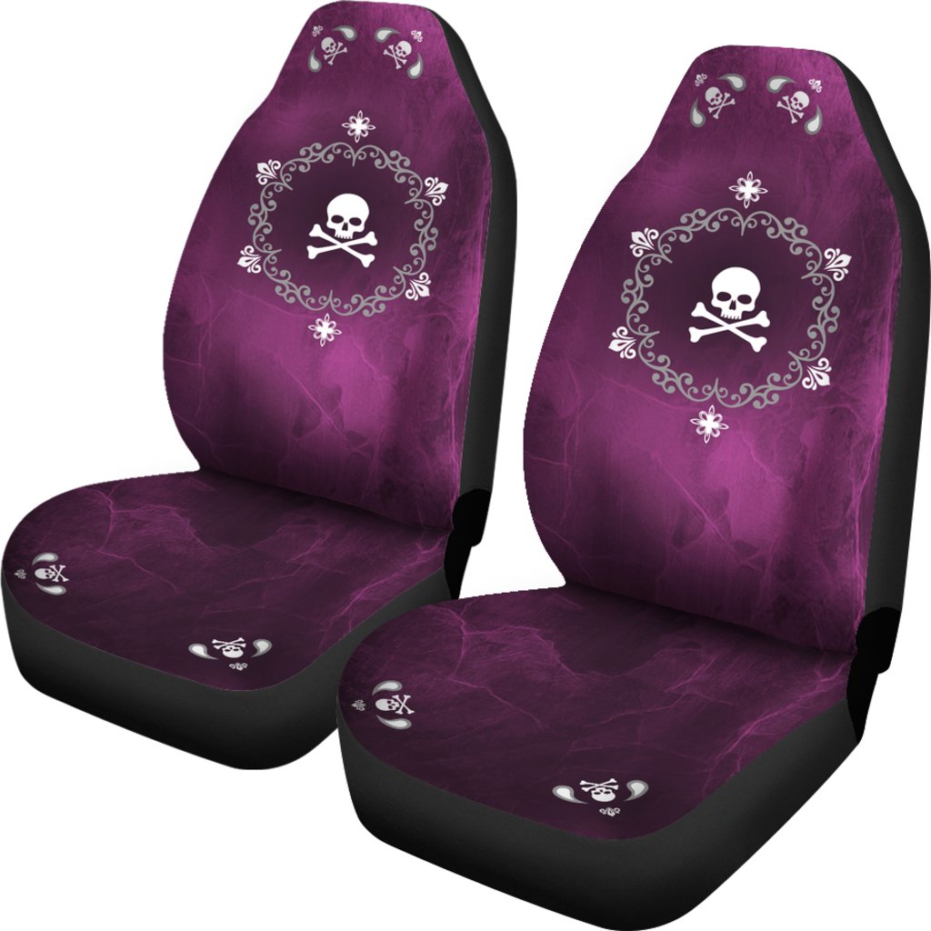 Skullistic Mandala Skulls Pink Car Seat Covers