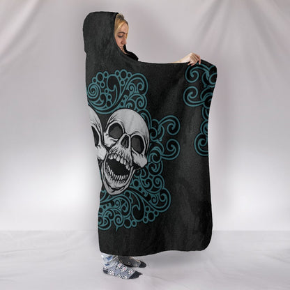 3 Skulls Hooded blanket