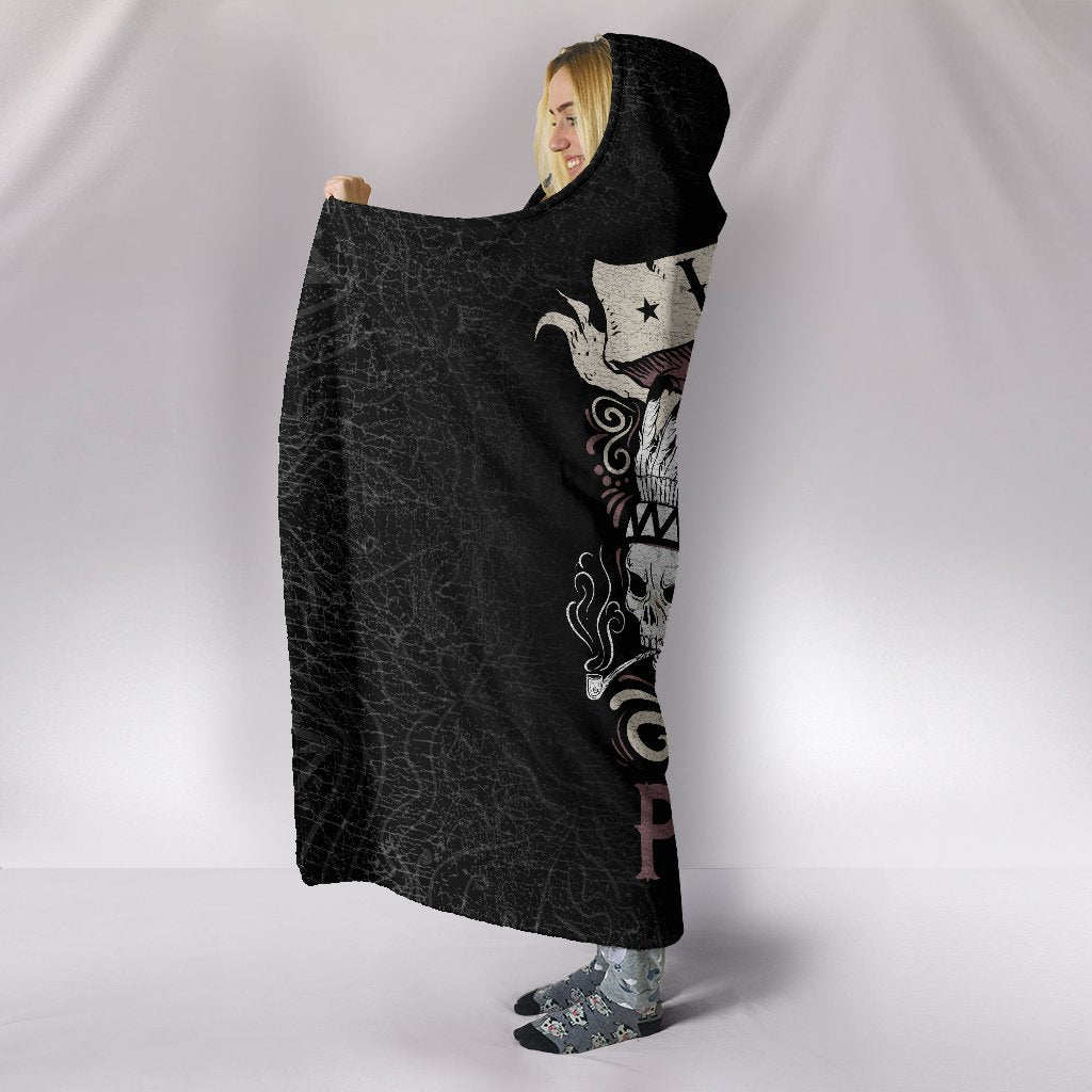 Skullistic I Hate People Hooded Blanket