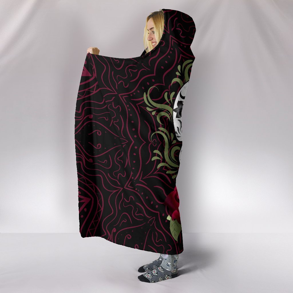 Day Of The Dead Hooded Blanket