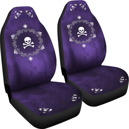 Skullistic Mandala Skulls Purple Car Seat Covers