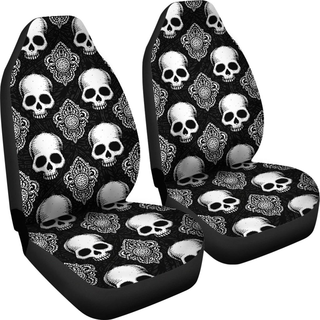 Goth Skull Car Seat Covers