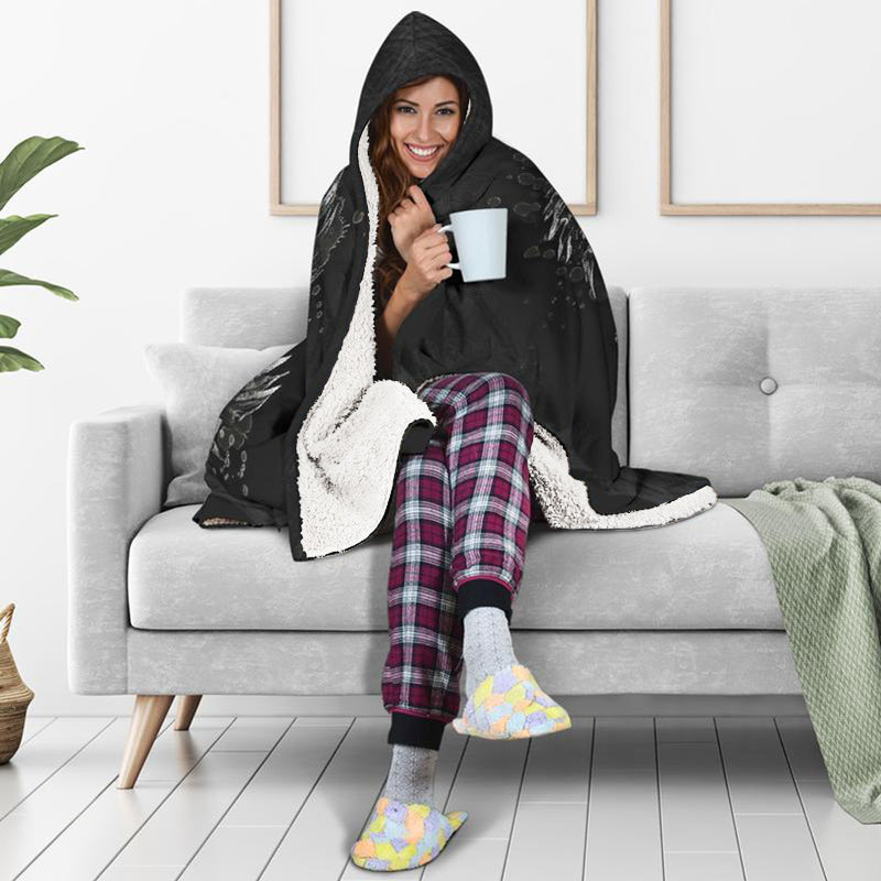 Punk Skull Hooded Blanket