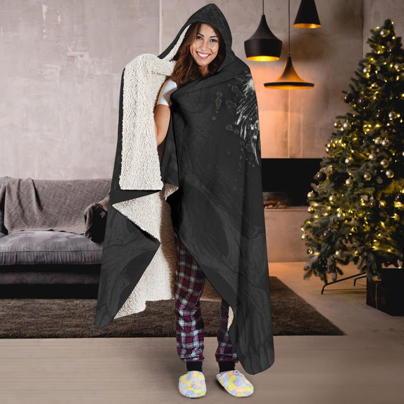 Punk Skull Hooded Blanket
