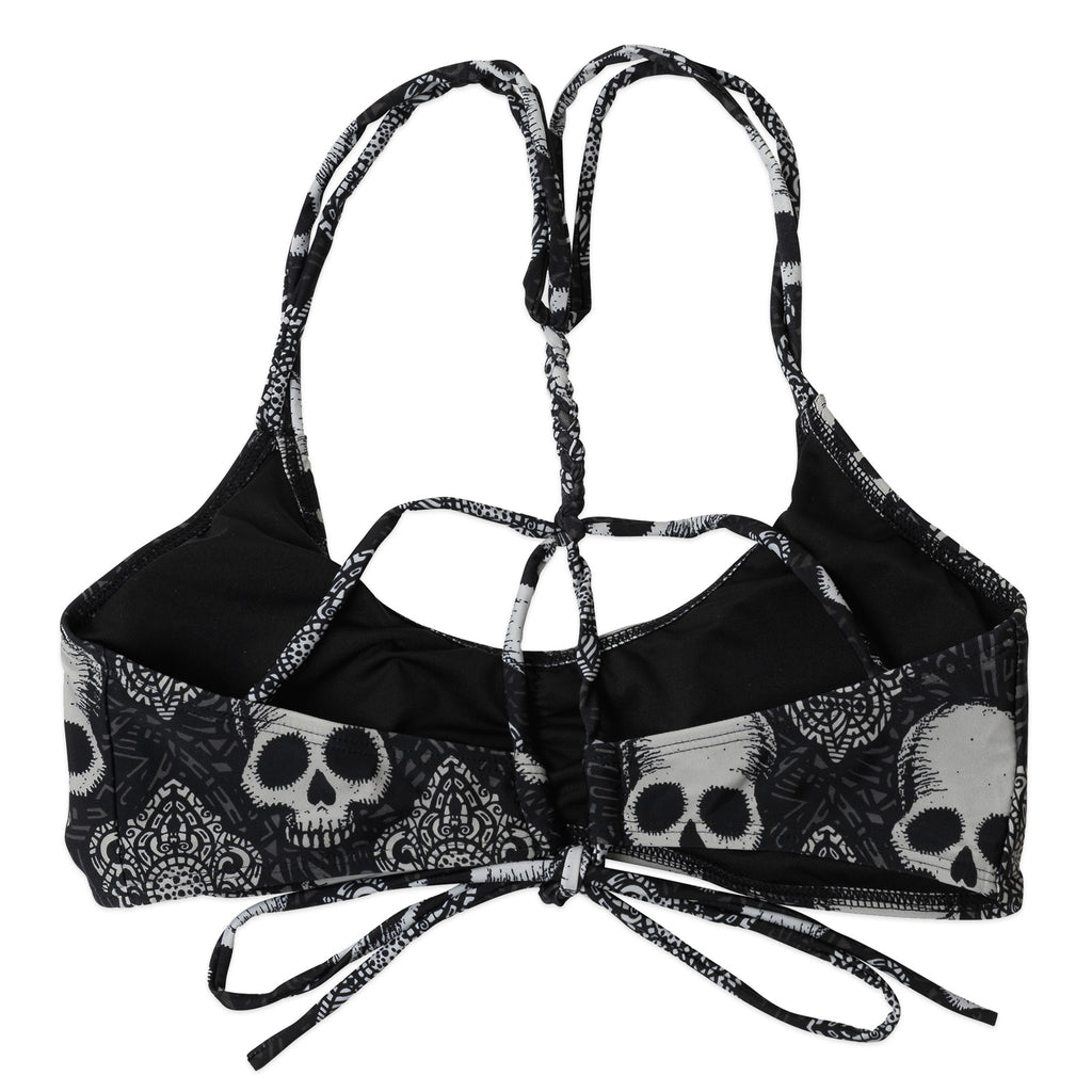 Gothic Skull Bikini Top