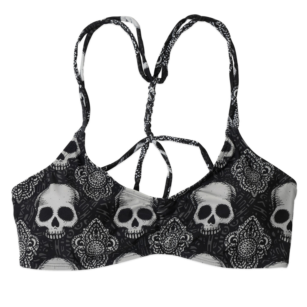 Gothic Skull Bikini Top