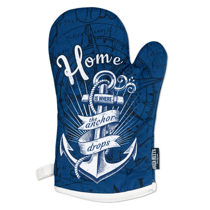 Nautic Home Navy Oven Mitts glove