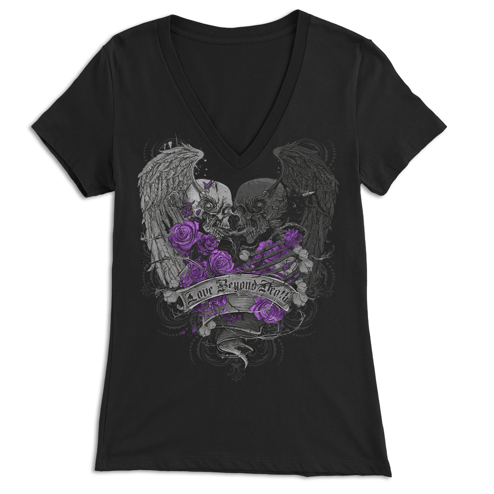 Love Beyond Death Skull Wings Apparel