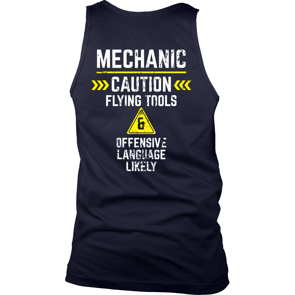 Mechanic - Flying tools and offensive language likely