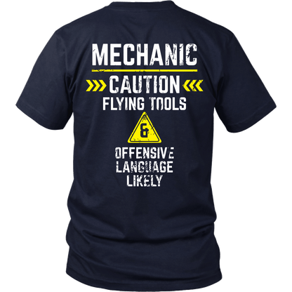 Mechanic - Flying tools and offensive language likely