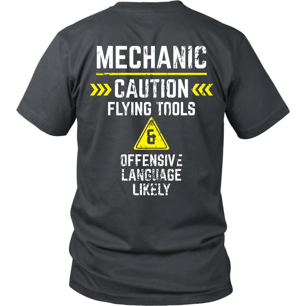 Mechanic - Flying tools and offensive language likely