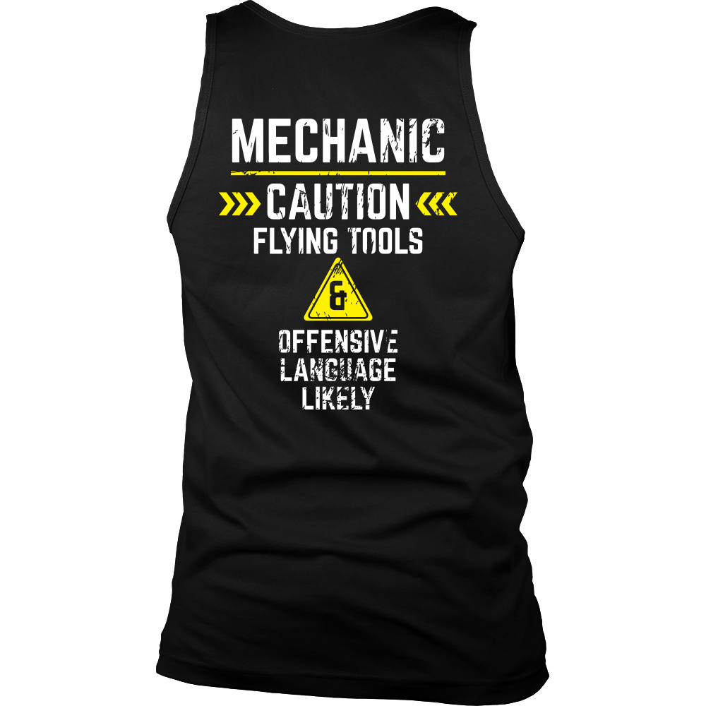 Mechanic - Flying tools and offensive language likely