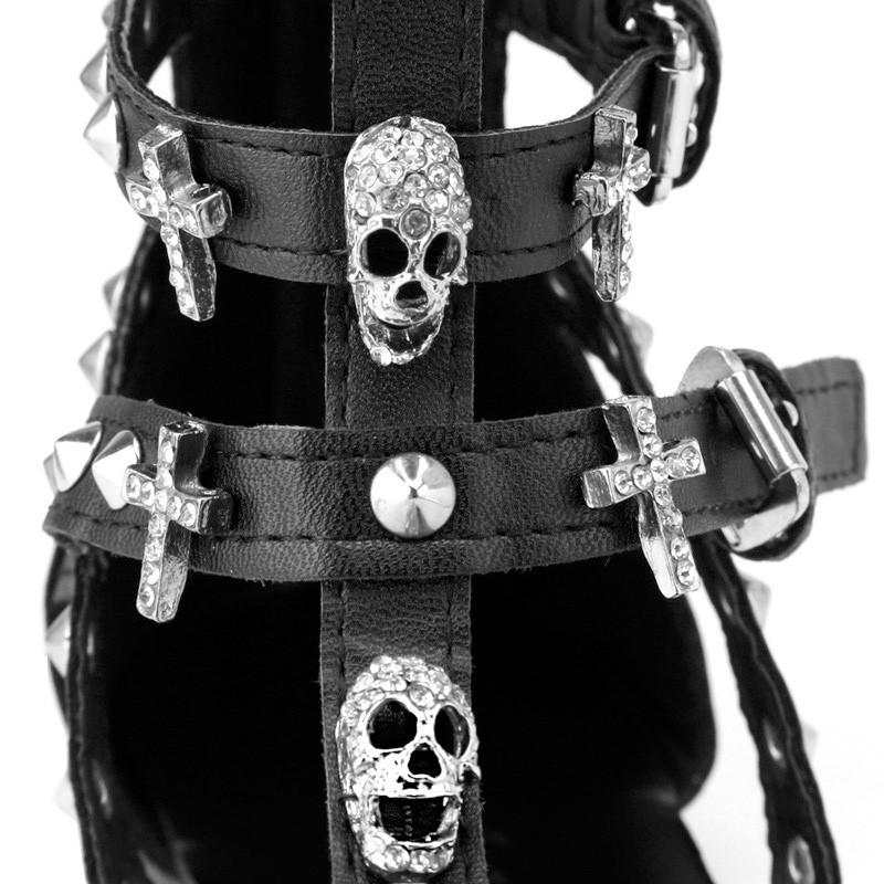 Gothic Skull Sandals