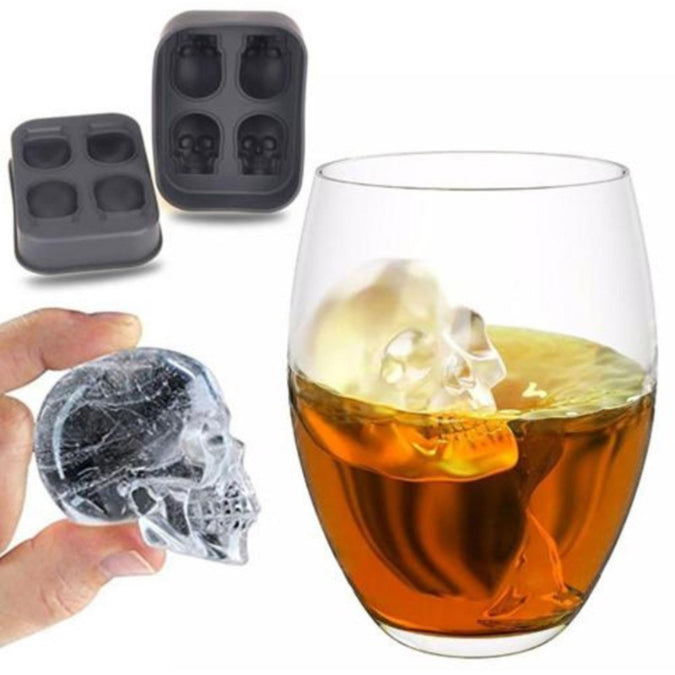 Silicone Ice Cube Skulls Mold Tray