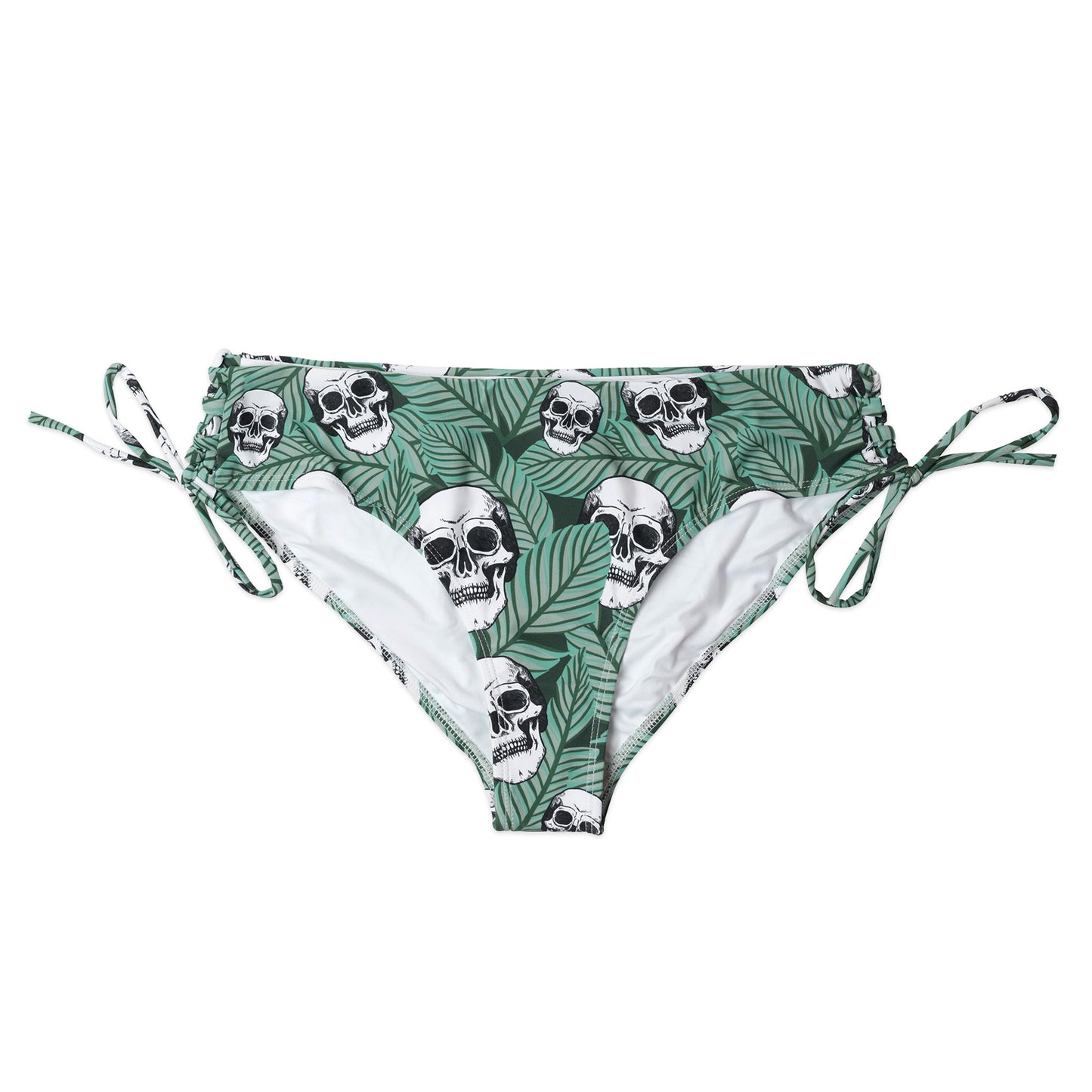 Skullistic Tropic Palms Skull Bikini Bottom