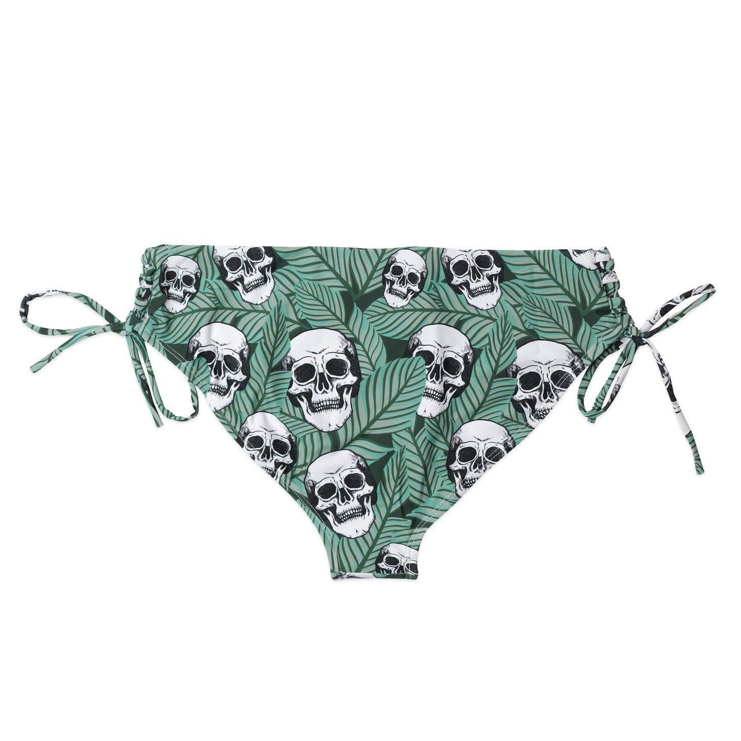 Skullistic Tropic Palms Skull Bikini Bottom