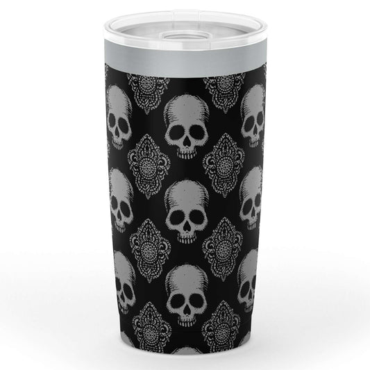 Gothic Skulls Steel Tumbler