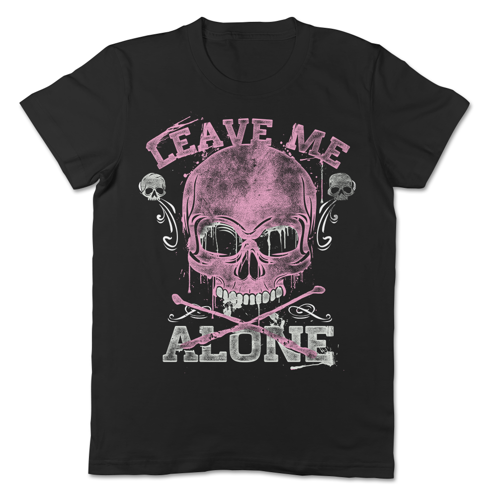 Skullistic Leave Me Alone Skull Pink
