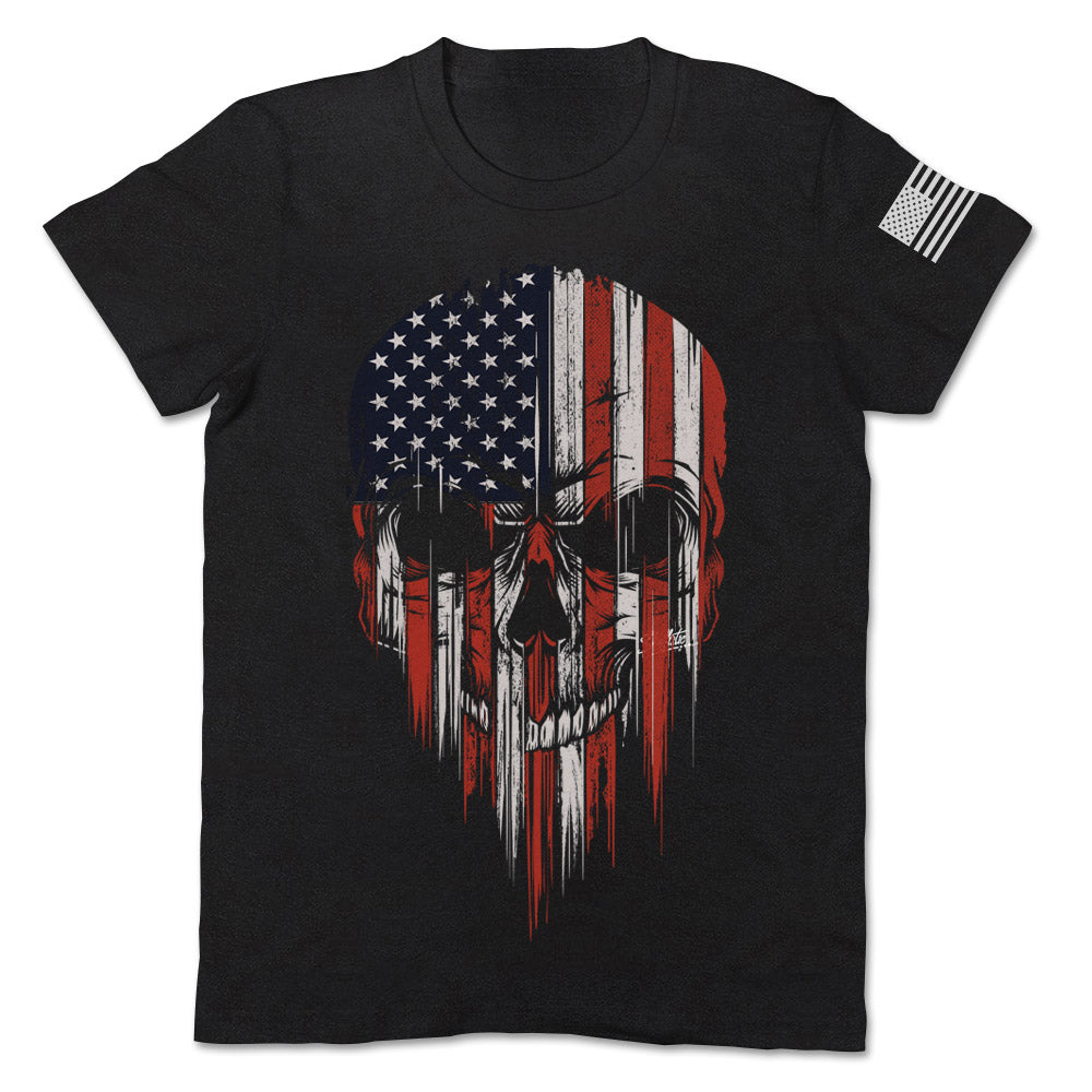 USA Flag American Skull Patriotic Apparel