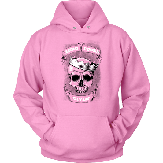 ZERO CROWNED SKULL HOODIE PINK