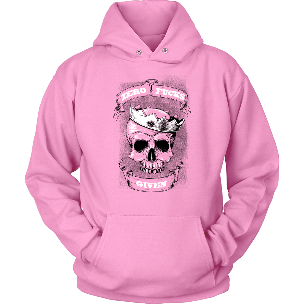 ZERO CROWNED SKULL HOODIE PINK