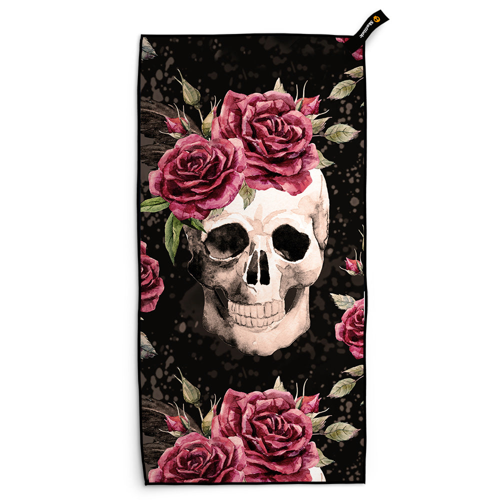 Vintage Flower Skulls Towel