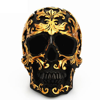 Golden Skull Home Decor